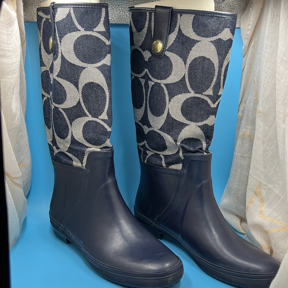 Coach Rain Boots size 10